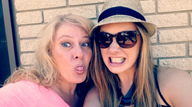 My mom and I being goofy, because that’s what we do best together.