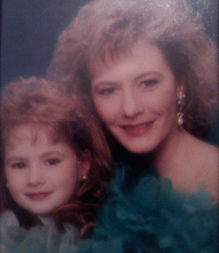 My mom and I circa crazy 90’s hair days.
