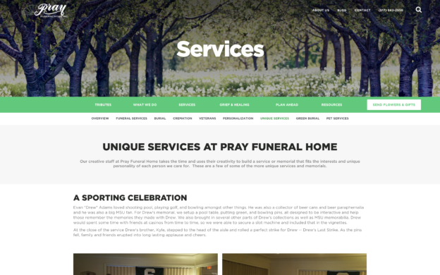 Beautiful Funeral Home Website Designs