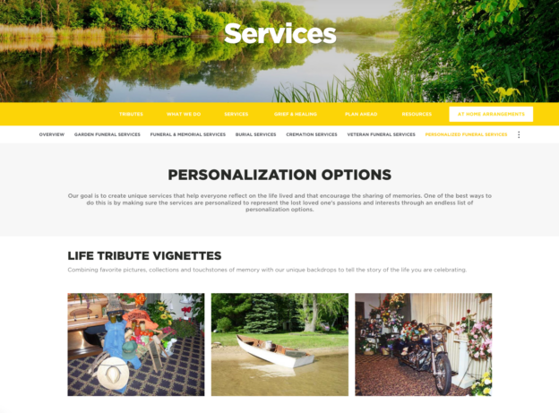 Pray Funeral's Personalization Options